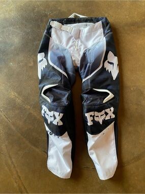 Fox Racing Youth Black and White Motocross Pants